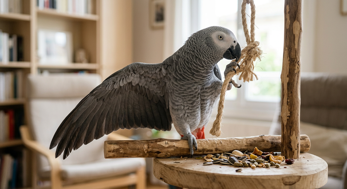 comportement perroquet — Décrypter le langage corporel de votre perroquet : signes de joie, stress ou ennui