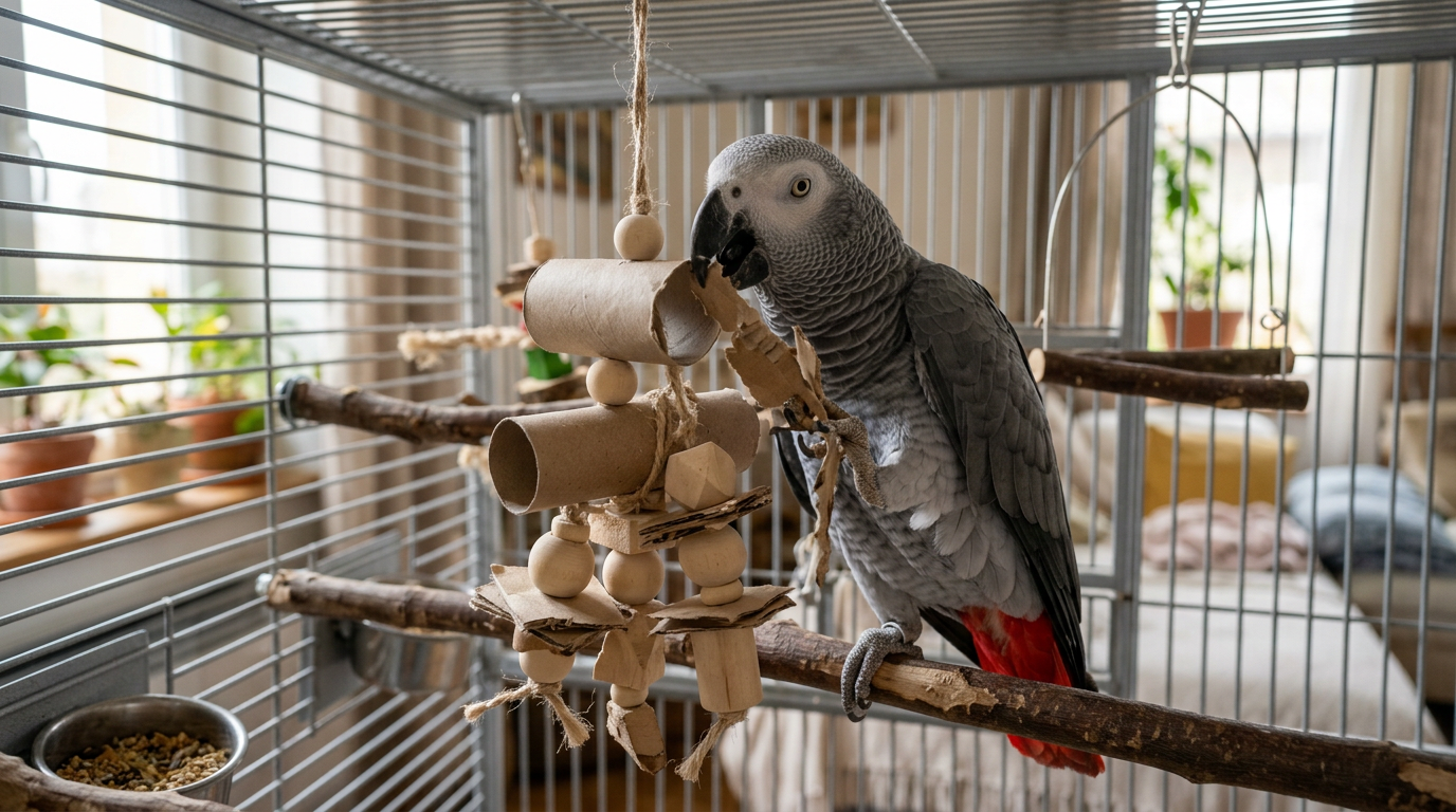 Jouets pour perroquets : 5 créations DIY économiques et durables pour stimuler votre compagnon