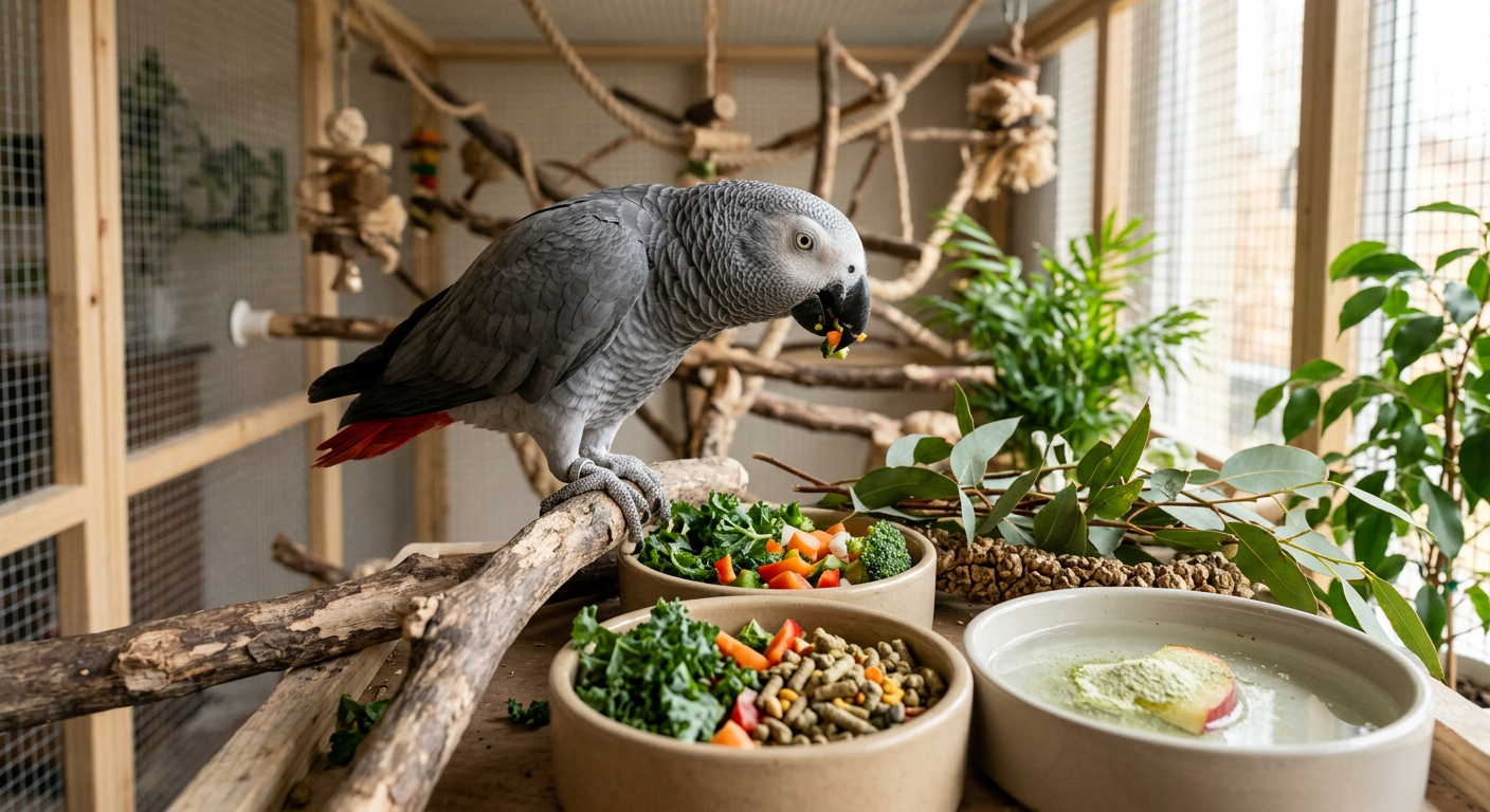 comment evite que votre perroquet ne sois carence en vitamine